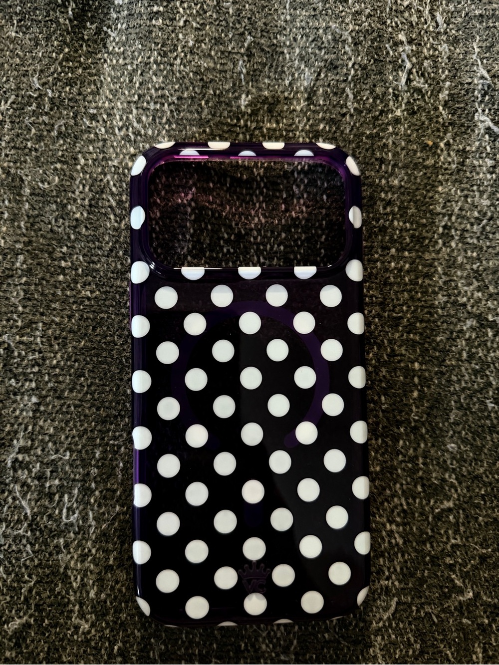 iPhone 17 Pro MAX- Purple Polka Dot Phone Case
